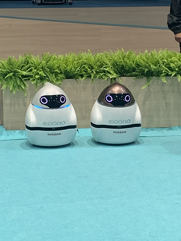 Two Nissan Eporo robots