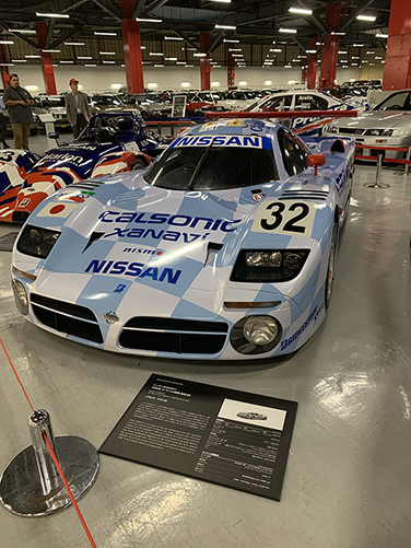 Nissan racecar on display