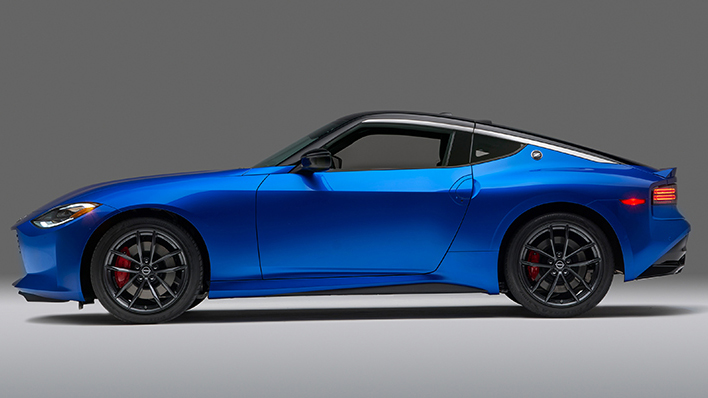 left profile shot of the new nissan z